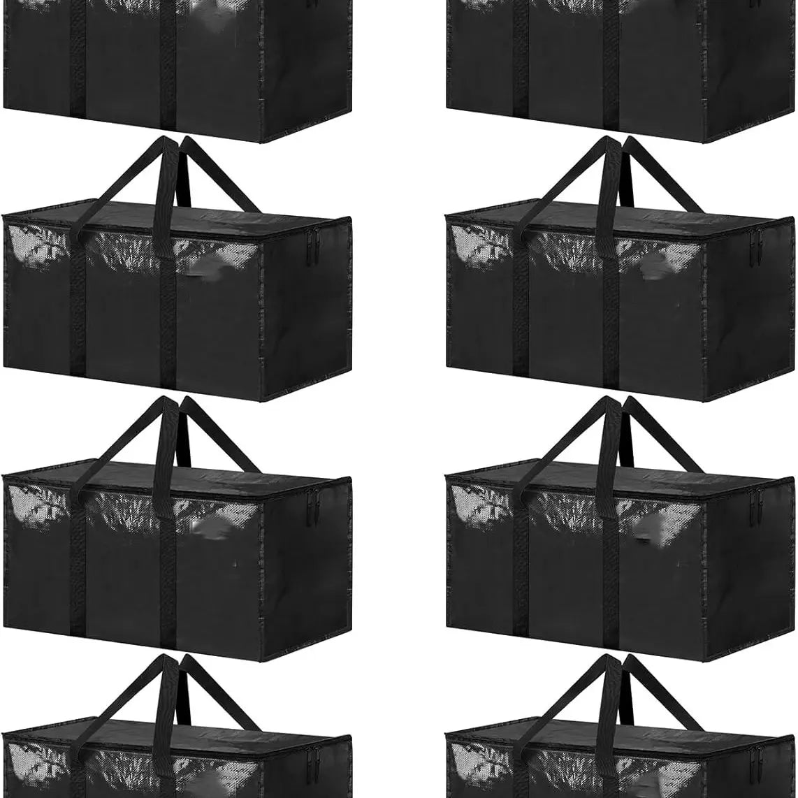 Ukeetap 8-Pack Extra Large Heavy-Duty Clear Moving & Storage Bags (24 Gallon)