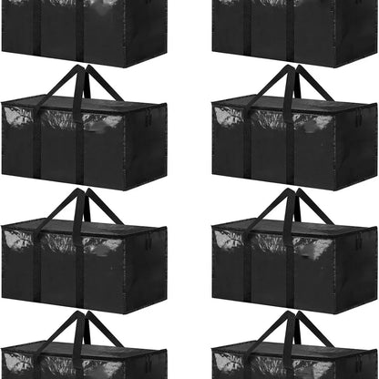 Ukeetap 8-Pack Extra Large Heavy-Duty Clear Moving & Storage Bags (24 Gallon)