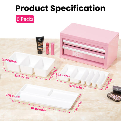 Custom 6-Piece Snug-Fit Tool Box Organizer Tray Set