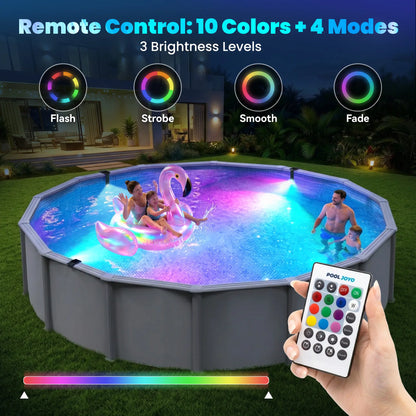 Telescopic Wide-Angle Solar Pool Light Set (2-Pack)