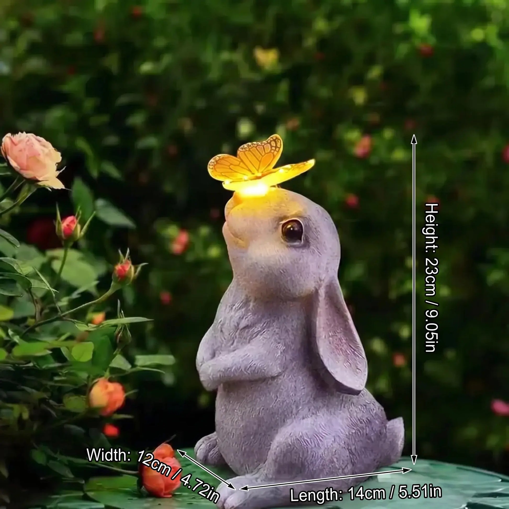 Solar-Powered 11" Welcoming Spring Garden Gnome Statue
