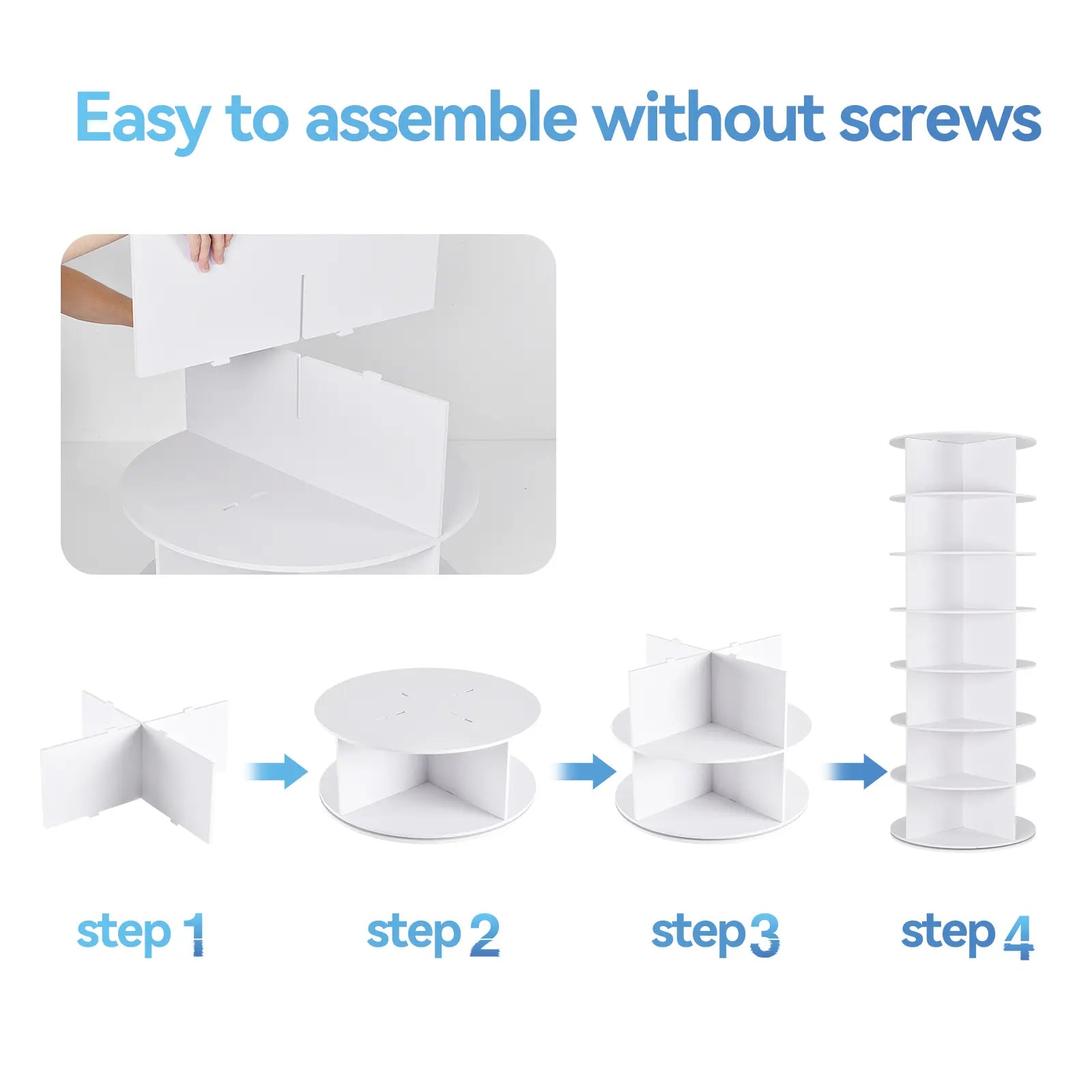 360° Revolving 7-Tier Shoe Tower & Space-Saving Storage Matrix