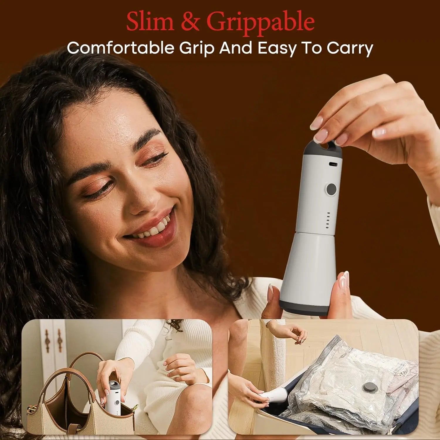 Cordless Pocket-Size Vacuum Travel Pump & Compression Bag Kit