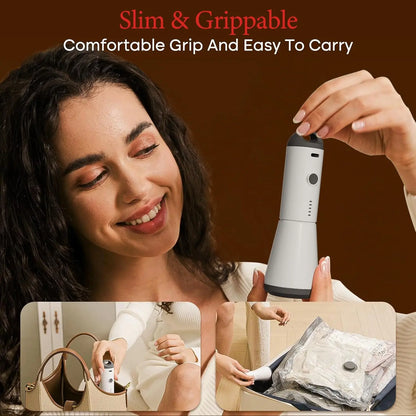 Cordless Pocket-Size Vacuum Travel Pump & Compression Bag Kit