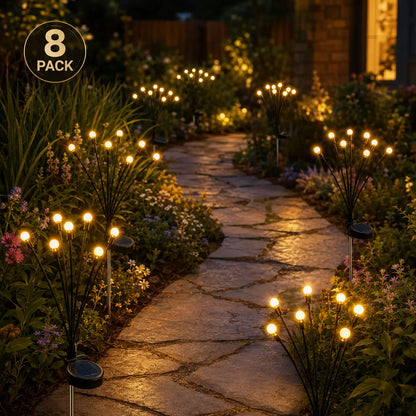 Flexible Swaying Solar Firefly Landscape Stake Lights
