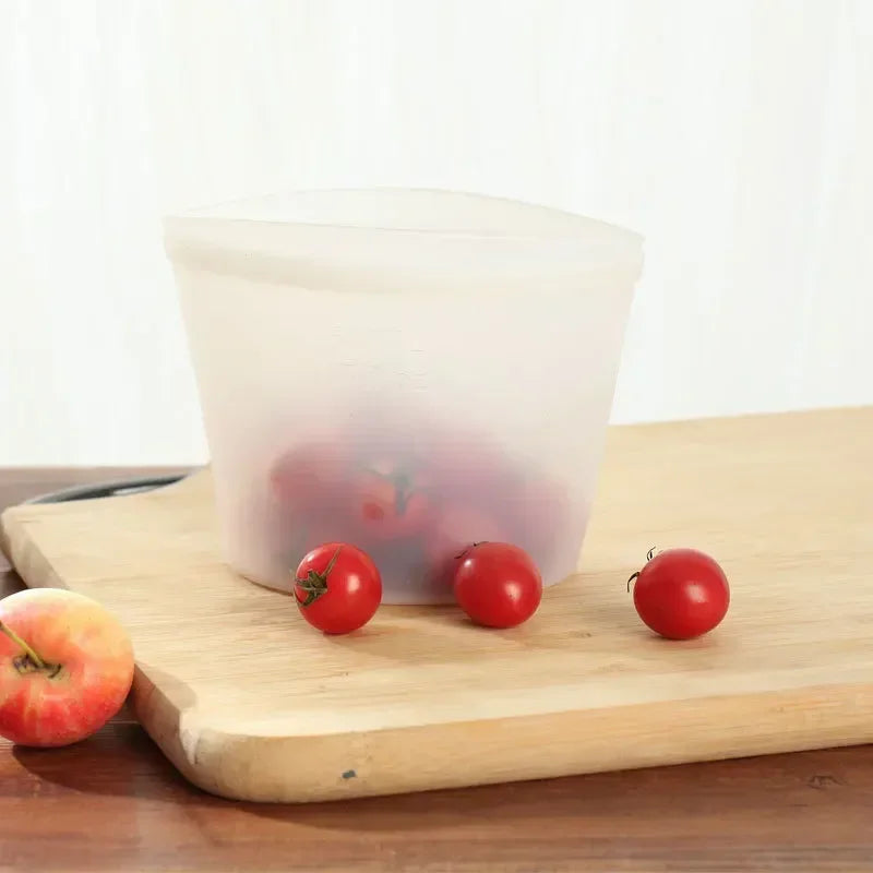 Reusable Silicone Food Storage Bags – Leakproof Heavy-Duty Eco Fresh-Keeping Pouches