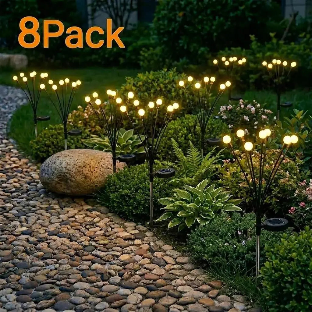 Flexible Swaying Solar Firefly Landscape Stake Lights