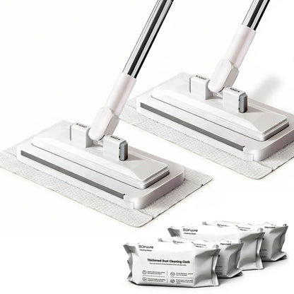SOPAMI Hands-Free Automatic Cloth Changing Dust Mop & Floor Cleaner