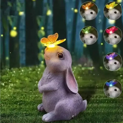 Solar-Powered 11" Welcoming Spring Garden Gnome Statue
