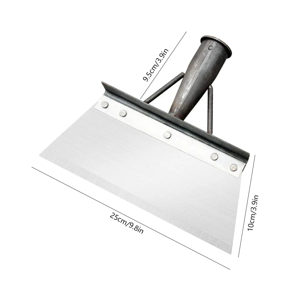 Multifunctional Manganese Steel Yard Cleaning & Scraper Shovel Head (30cm / 11.8in)