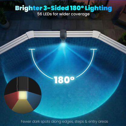 Telescopic Wide-Angle Solar Pool Light Set (2-Pack)