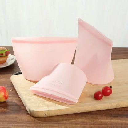 Reusable Silicone Food Storage Bags – Leakproof Heavy-Duty Eco Fresh-Keeping Pouches
