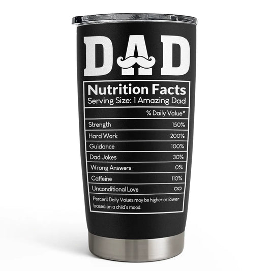 SANDJEST Dad Collection 20Oz Tumbler with Lid, Stainless Steel Insulated Vacuum Cup, Double Wall Coffee Travel Mug, Father'S Day Gift for Him Step Dad