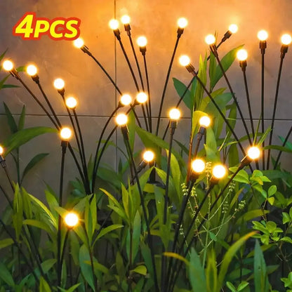 Flexible Swaying Solar Firefly Landscape Stake Lights