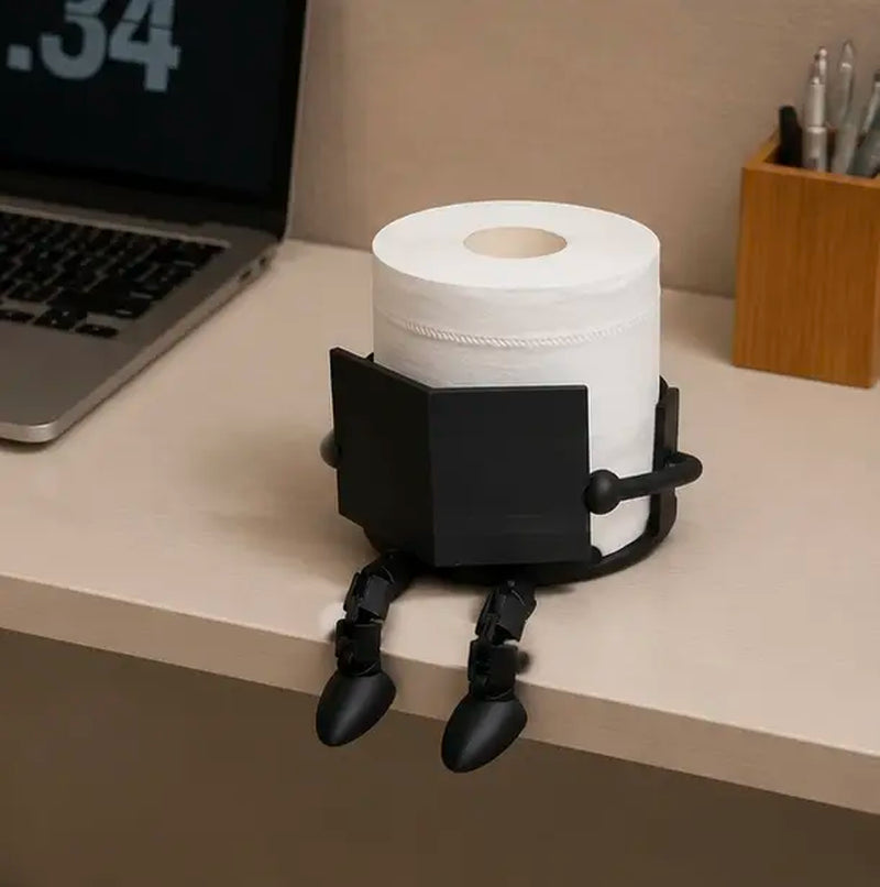 The "Thinking Man" Novelty Toilet Paper Stand