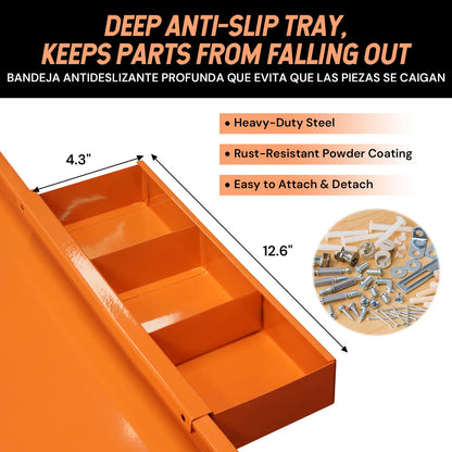 Industrial Heavy-Duty 330 lbs Capacity 3-Tier Rolling Utility Cart