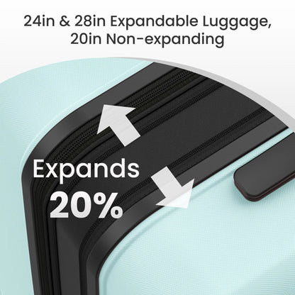 3-Piece Expandable Polycarbonate Travel System (20/24/28-Inch)