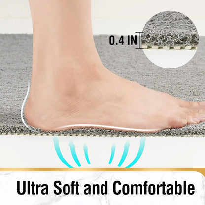 Exfoliating Suction-Free Luxury Bath & Shower Mat (Quick-Dry & Anti-Mold)