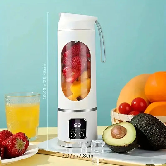 Portable Personal Electric Blender – 450ml USB-C Rechargeable Smoothies & Shakes Tumbler