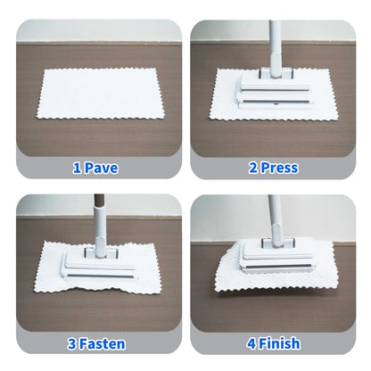 SOPAMI Hands-Free Automatic Cloth Changing Dust Mop & Floor Cleaner