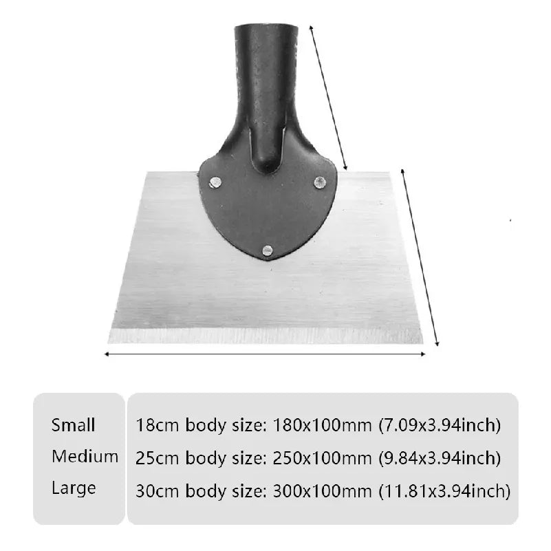 Multifunctional Manganese Steel Yard Cleaning & Scraper Shovel Head (30cm / 11.8in)