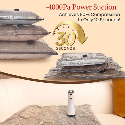 Cordless Pocket-Size Vacuum Travel Pump & Compression Bag Kit