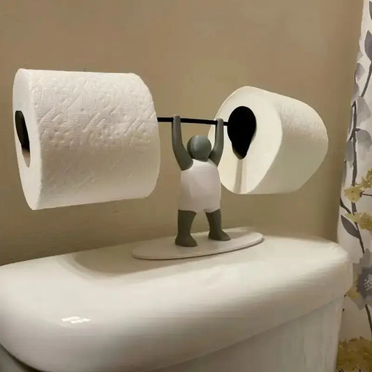 The "Gym Bro" Weightlifting Toilet Paper & Tissue Holder
