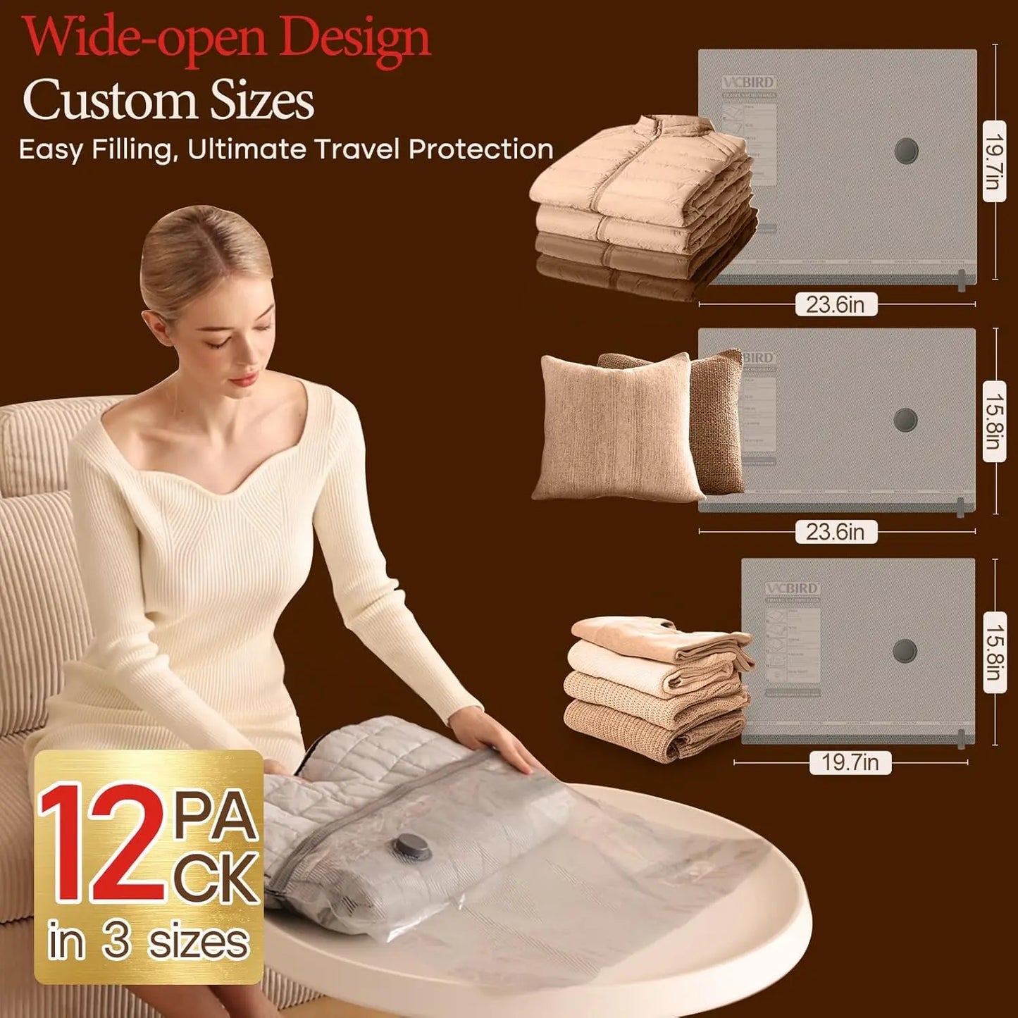 Cordless Pocket-Size Vacuum Travel Pump & Compression Bag Kit