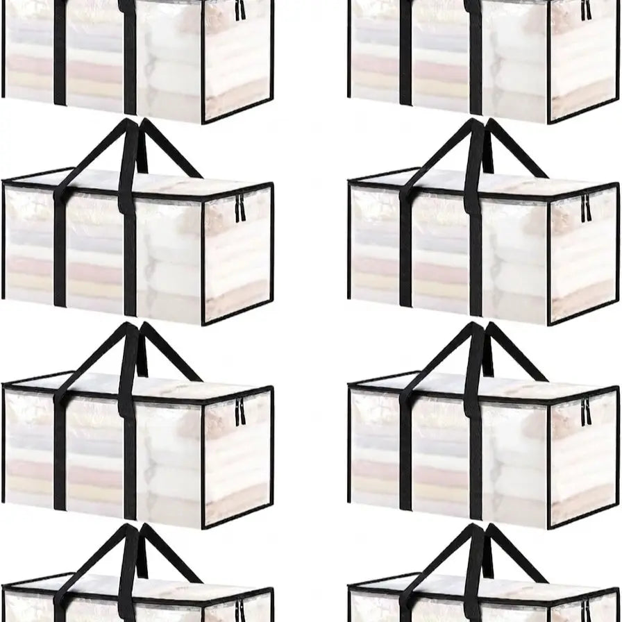 Ukeetap 8-Pack Extra Large Heavy-Duty Clear Moving & Storage Bags (24 Gallon)