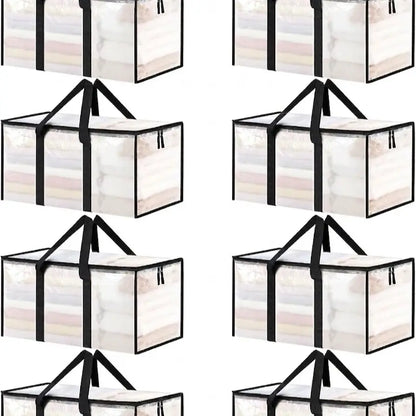 Ukeetap 8-Pack Extra Large Heavy-Duty Clear Moving & Storage Bags (24 Gallon)