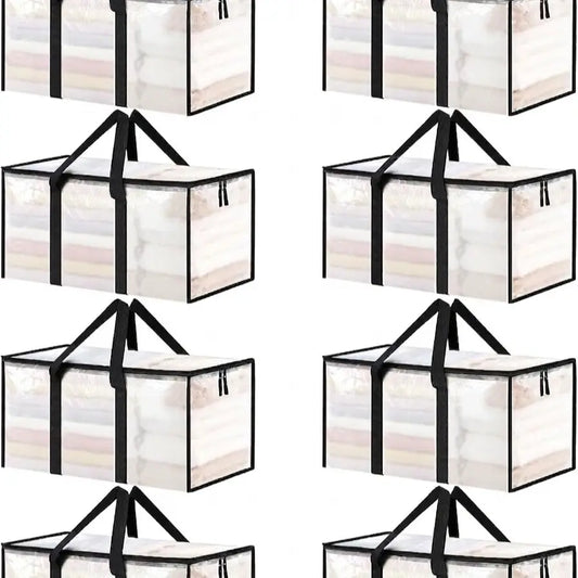 Ukeetap 8-Pack Extra Large Heavy-Duty Clear Moving & Storage Bags (24 Gallon)