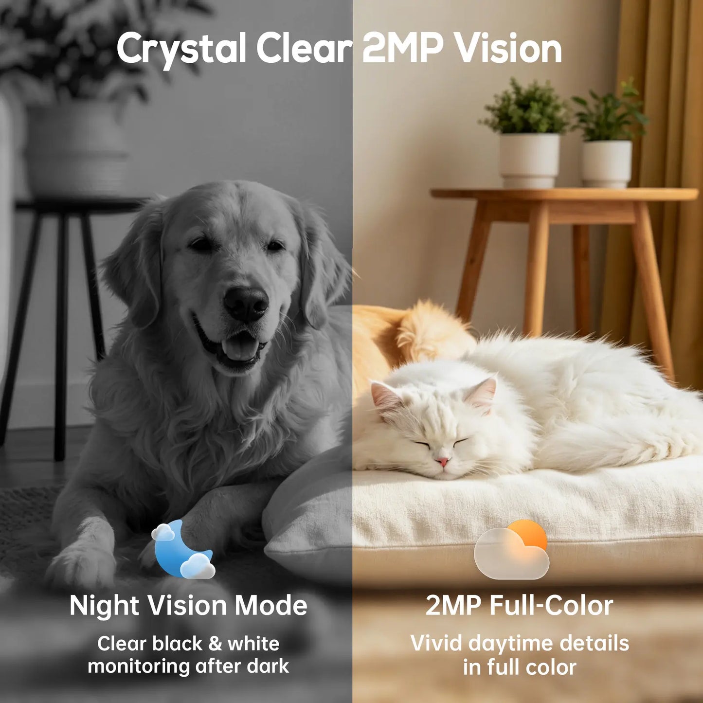 Wireless AI Pet Camera Pal – 1080P Smart Moving Monitor with Tuya Smart App