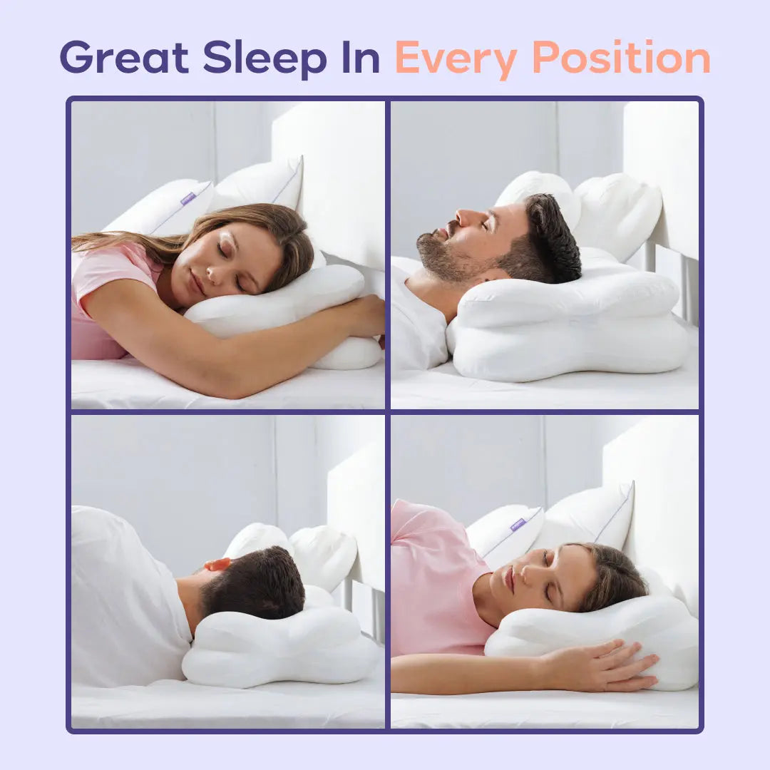 CloudAlign Ergonomic Orthopedic Memory Foam Pillow Set (Buy 1 Get 1 Bundle)